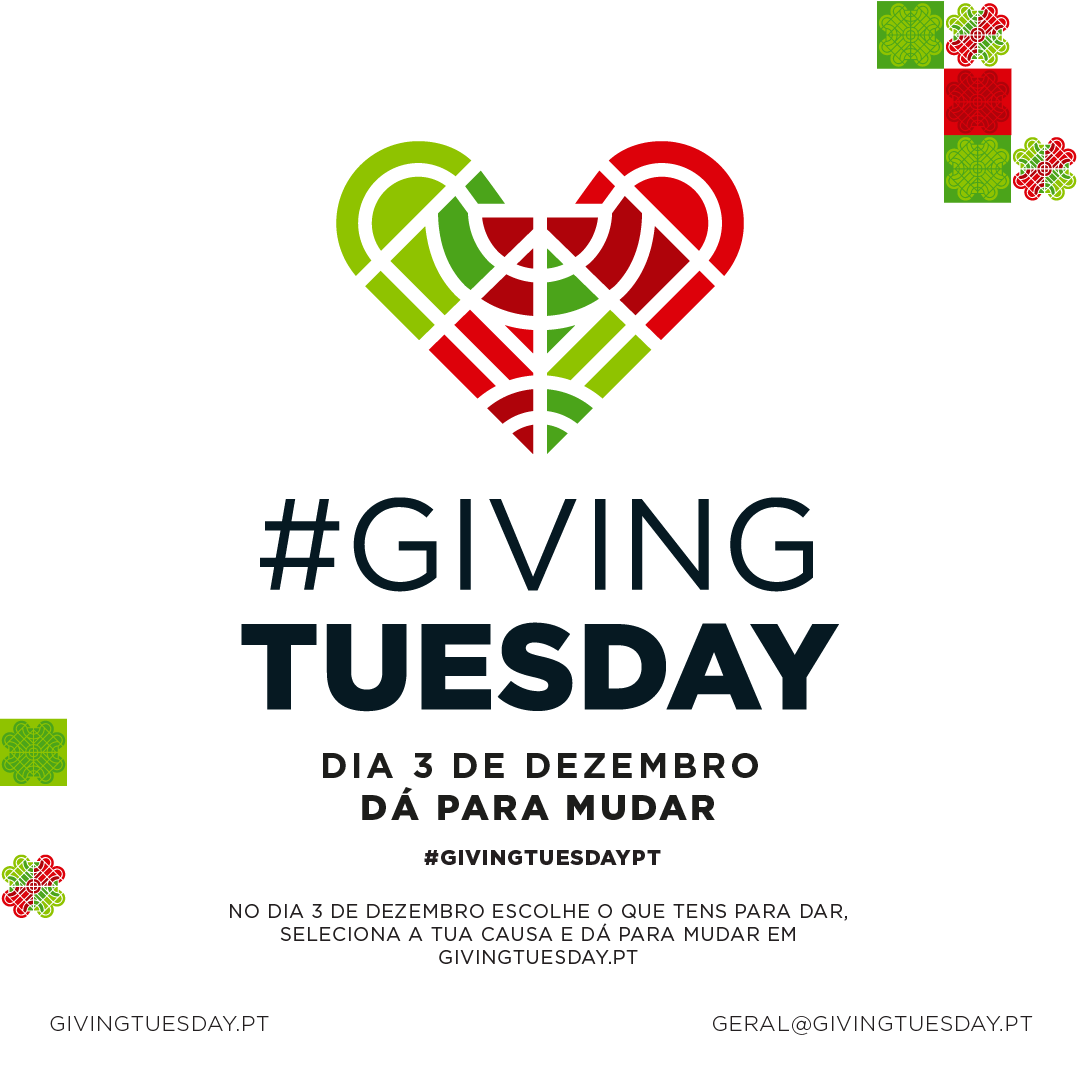 Dia 3 de Dezembro Dê para Mudar! Giving Tuesday